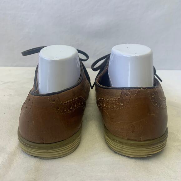 Roan Bed Stu Mens 8.5 Brown Leather Oxford WingTip Brogue Casual Dress Shoes